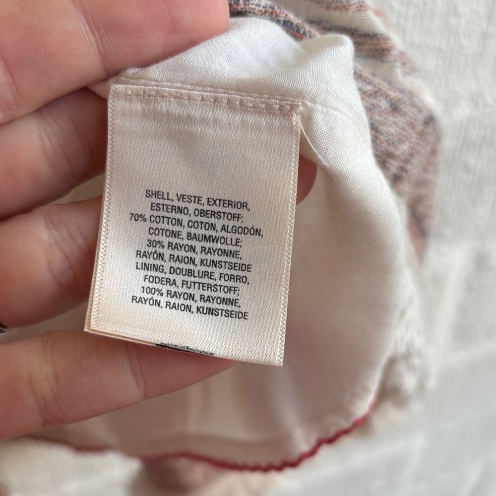 Anthropologie HOLDING HORSES Striped Faux Wrap Mini Skirt sz 2 - Picture 6 of 7